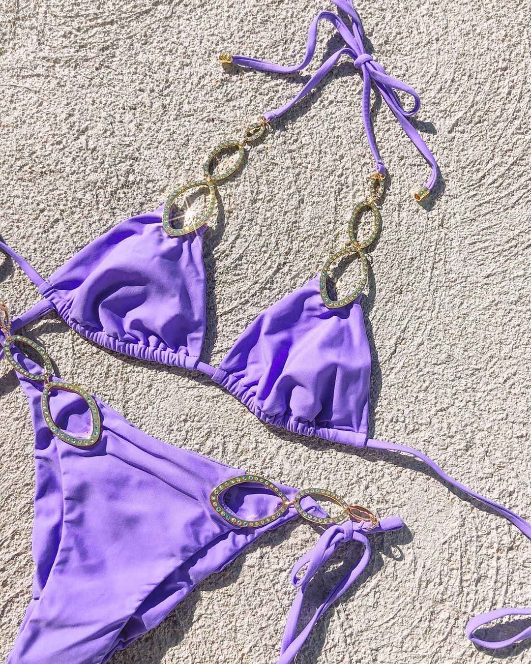 BIKINI GIOIELLO A TRIANGOLO MODELLO "INCANTO"